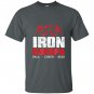 Iron sherpa tri sherpa triathlon haul cheer beer T-shirt