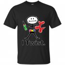 I twist balloon artist busybodies stick figure gift T-shirt