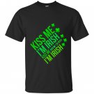 Kiss me im irish lucky leaf patricks day T-shirt
