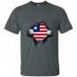Liberia flag pullover liberian flag hands T-shirt