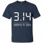 Math funny 3-14 happy pi day T-shirt