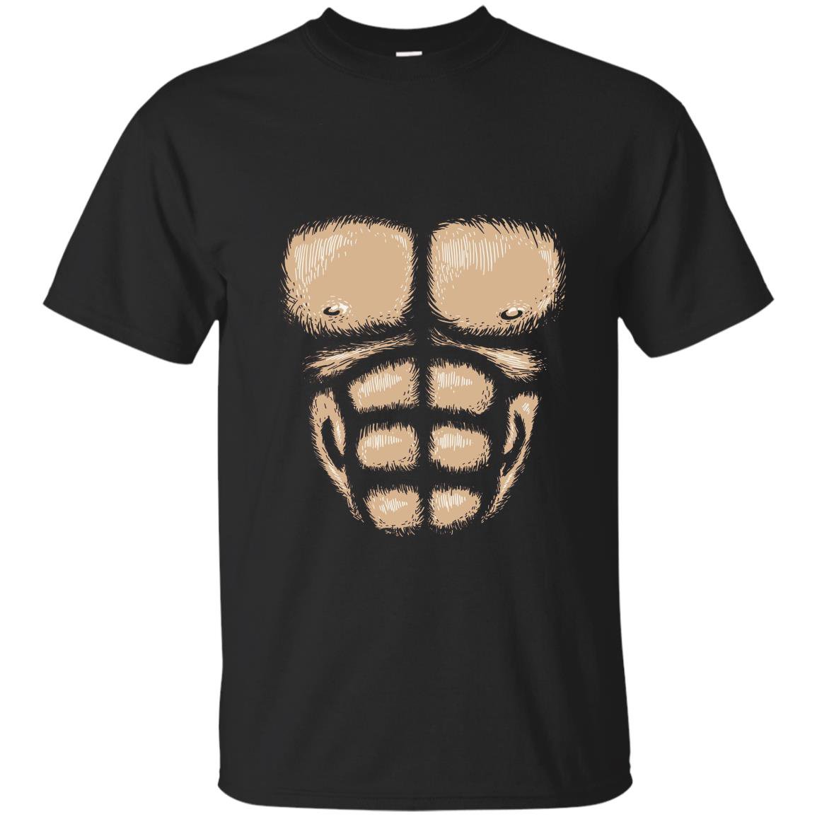 Monkey chest muscles halloween costume gorilla suit T-shirt