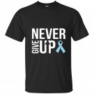 Never give up prostate cancer cancer awareness T-shirt