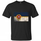 New tulsa flag vintage style distressed T-shirt