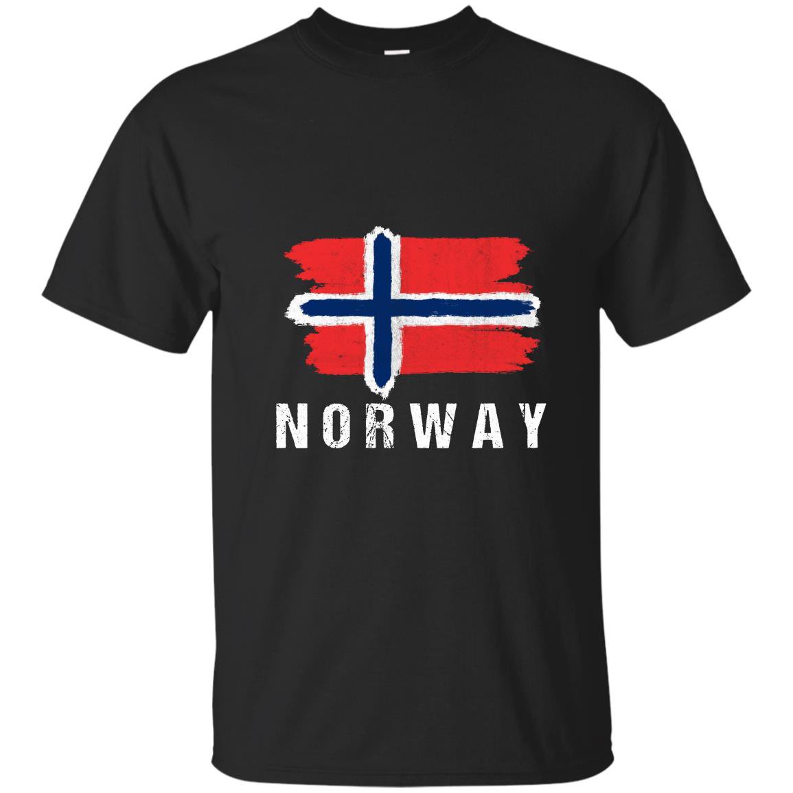 Painted norway flag pullover norwegian flag hood T-shirt