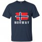 Painted norway flag pullover norwegian flag hood T-shirt