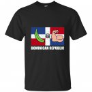 Platano dominican republic flag glass emoji face T-shirt