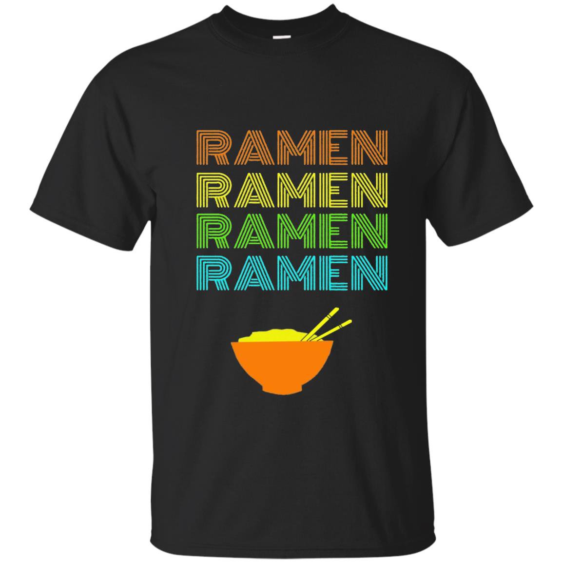 Ramen bowl vintage text japanese anime fans T-shirt