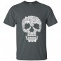 Sketchy cat skull funny gift for cat lover T-shirt