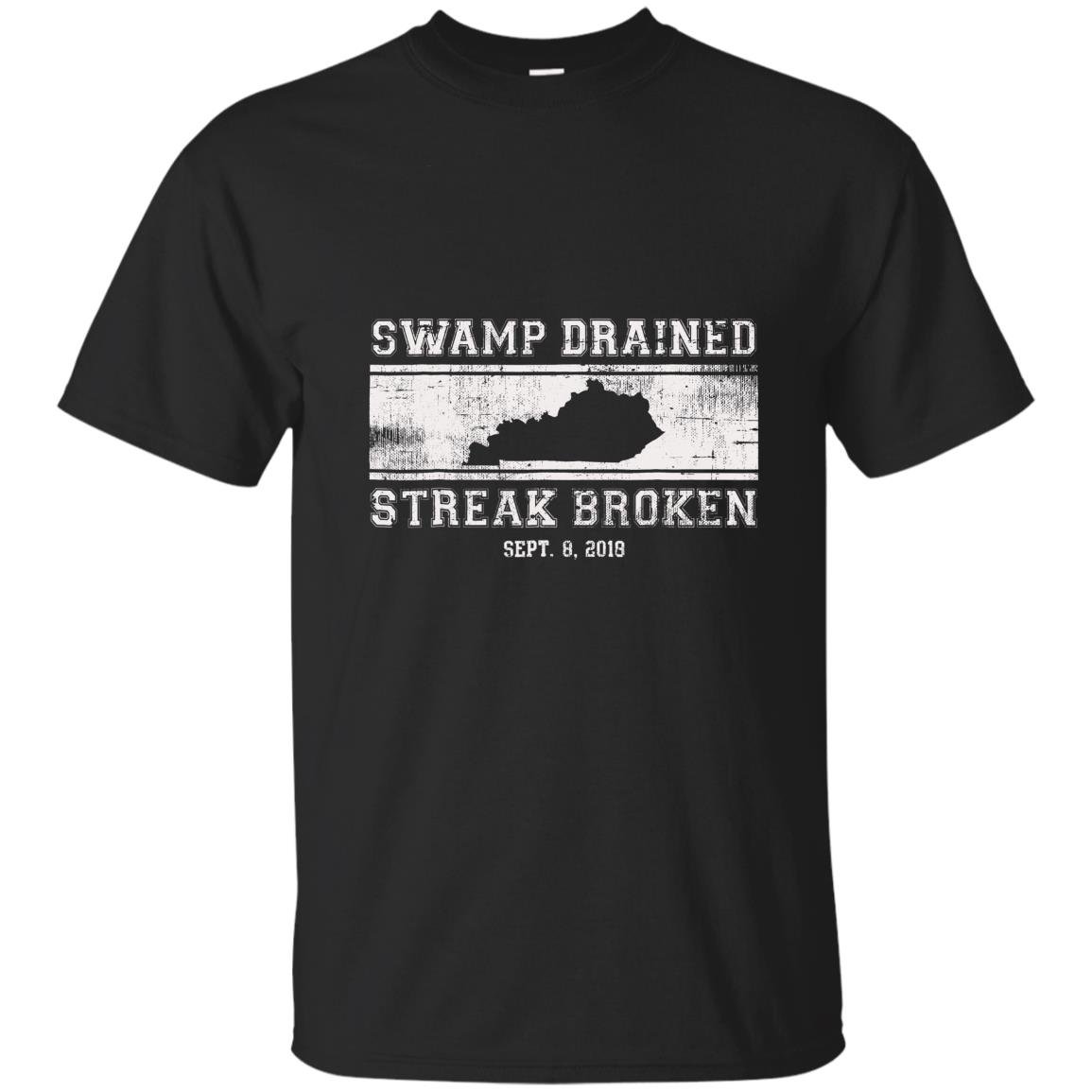 Swamp drained streak broken kentucky football T-shirt