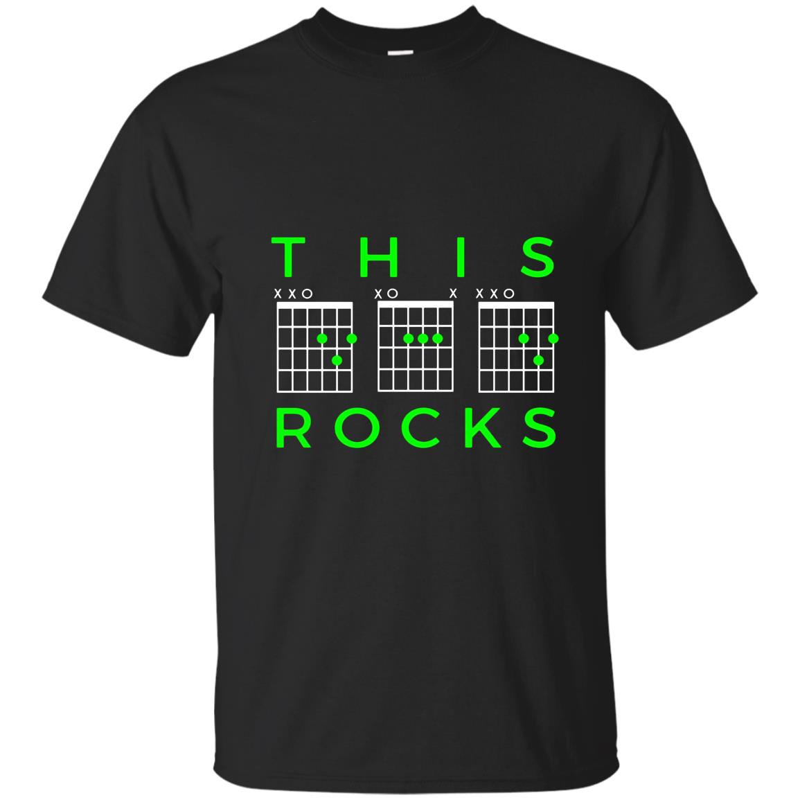 This dad rocks guitar chords fathers day T-shirt