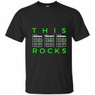 This dad rocks guitar chords fathers day T-shirt