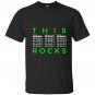This dad rocks guitar chords fathers day T-shirt