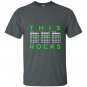This dad rocks guitar chords fathers day T-shirt