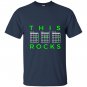 This dad rocks guitar chords fathers day T-shirt