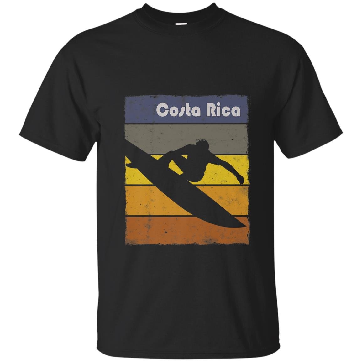 Costa rica surfing lovers beach surf fans T-shirt