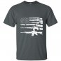 Usa guns weapons flag rifles stripes armed america T-shirt