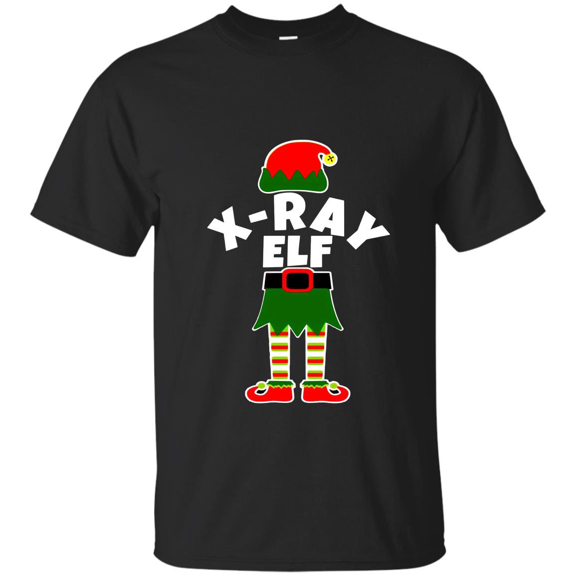 X-ray elf christmas x-ray technologist rad tech xray T-shirt