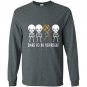 Autism skeleton kid dabbing dare to be yourself dab Long Sleeve