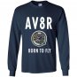 Av8r airplane speedometer born to fly pilot Long Sleeve