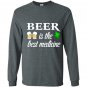 Beer is the best medicine lucky leaf st patricks day Long Sleeve