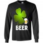 Beer lucky leaf happy st patricks day Long Sleeve