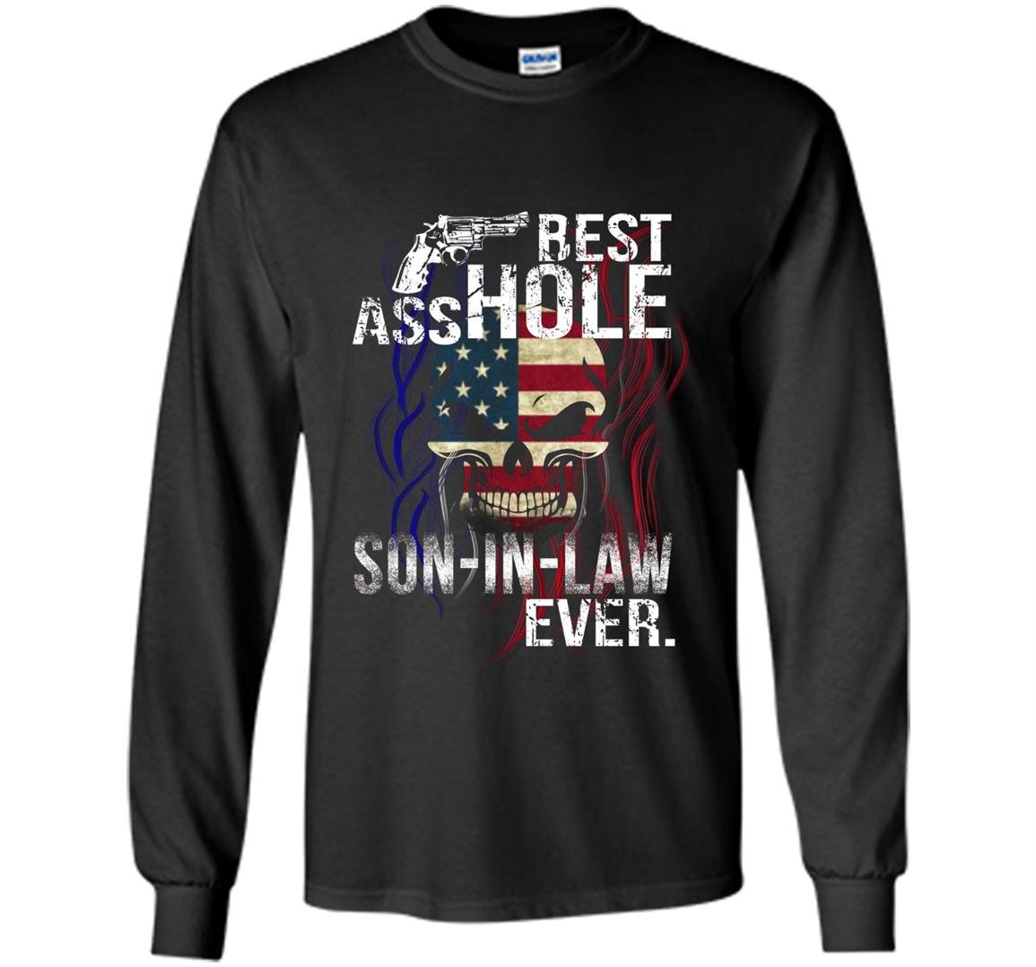 Best asshole son in law ever gift halloween funny Long Sleeve