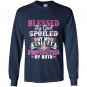 Blessed by god spoiled by my veteran protected by both Long Sleeve