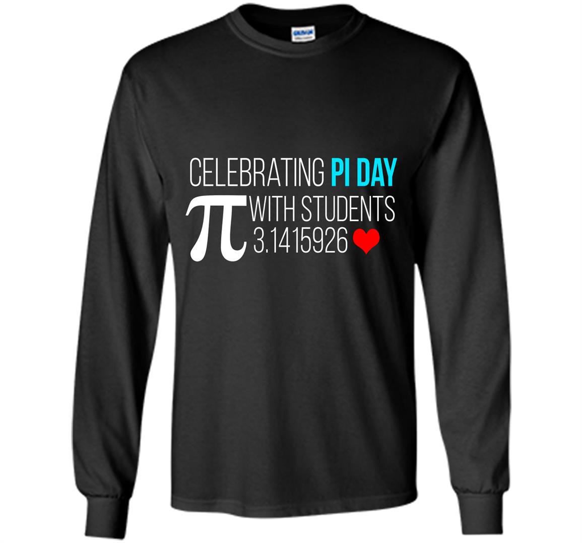 Celebrating pi day with students Long Sleeve