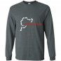 Classic nurburgring track map graphic Long Sleeve