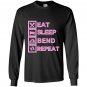 Contortionist eat sleep bend repeat exercise training Long Sleeve