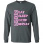 Contortionist eat sleep bend repeat exercise training Long Sleeve