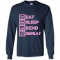 Contortionist eat sleep bend repeat exercise training Long Sleeve