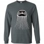 Funny jellyfish with mustache and sunglasses Long Sleeve