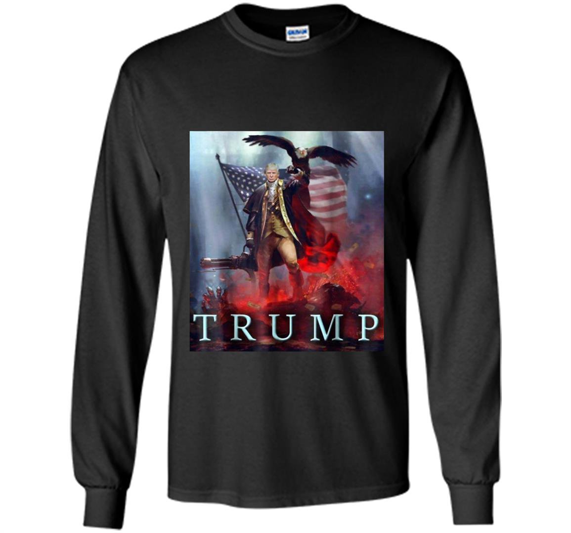 Funny president trump patriotic eagle party Long Sleeve