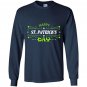 Happy st patricksday iris green Long Sleeve
