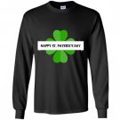 Happy st patricksday lucky leaf iris Long Sleeve
