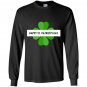 Happy st patricksday lucky leaf iris Long Sleeve