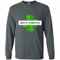 Happy st patricksday lucky leaf iris Long Sleeve