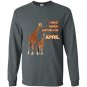 I spent march waiting for april the giraffe funny Long Sleeve