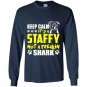 Its a staffy not a freakin shark staffy dog Long Sleeve