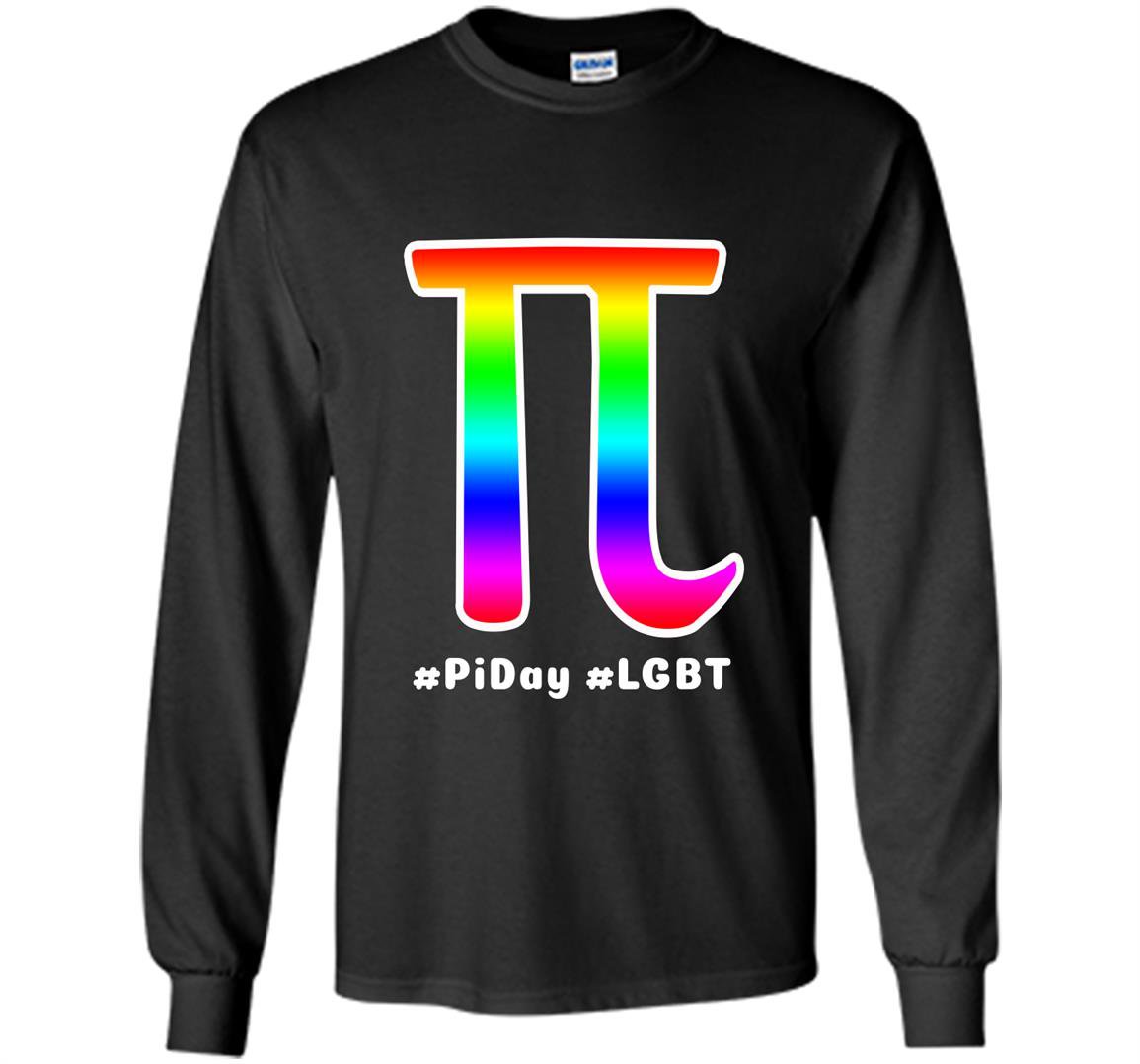 Lgbt funny pi day Long Sleeve