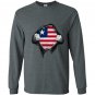 Liberia flag pullover liberian flag hands Long Sleeve