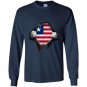 Liberia flag pullover liberian flag hands Long Sleeve