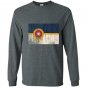 New tulsa flag vintage style distressed Long Sleeve