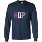 Nope asexual pride asexuality ace flag ally Long Sleeve