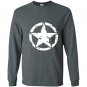 Oscar mike jeep military star Long Sleeve