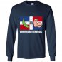 Platano dominican republic flag glass emoji face Long Sleeve
