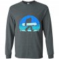 Retro snowboard yeti snowboarding Long Sleeve