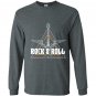 Rock and roll vintage rocknroll music guitar gift Long Sleeve